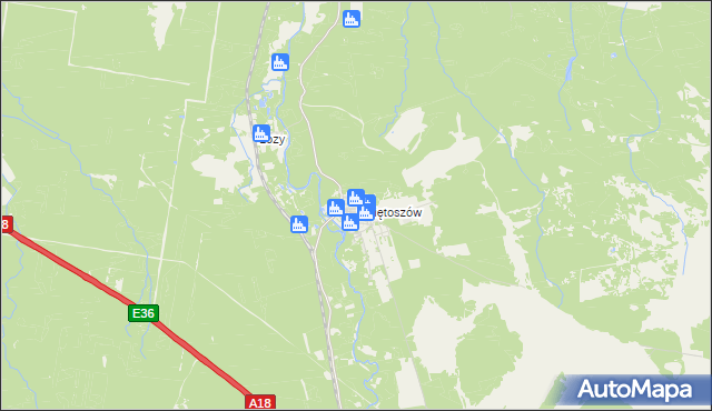 mapa Świętoszów, Świętoszów na mapie Targeo