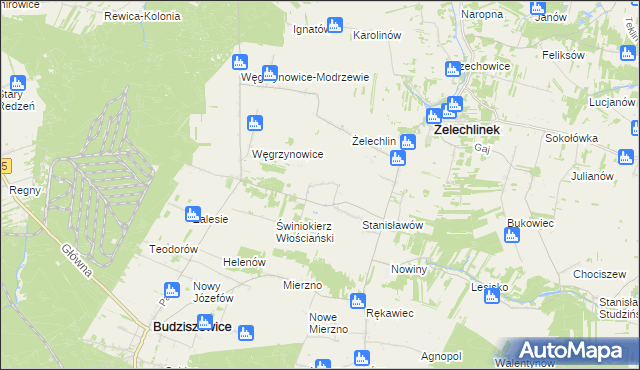 mapa Świniokierz Dworski, Świniokierz Dworski na mapie Targeo