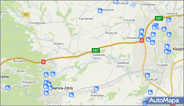 mapa Szalejów Górny, Szalejów Górny na mapie Targeo