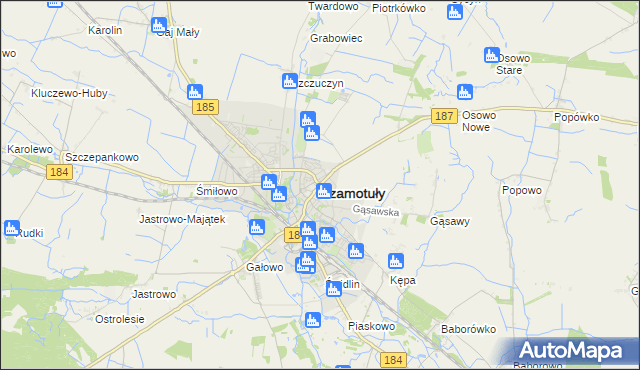 mapa Szamotuły, Szamotuły na mapie Targeo
