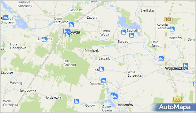 mapa Szczałb, Szczałb na mapie Targeo