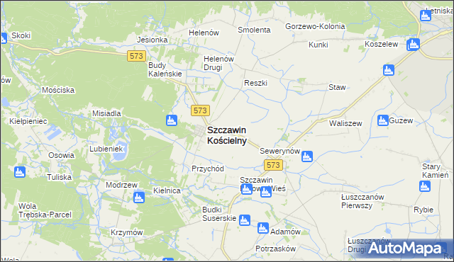 mapa Szczawinek, Szczawinek na mapie Targeo