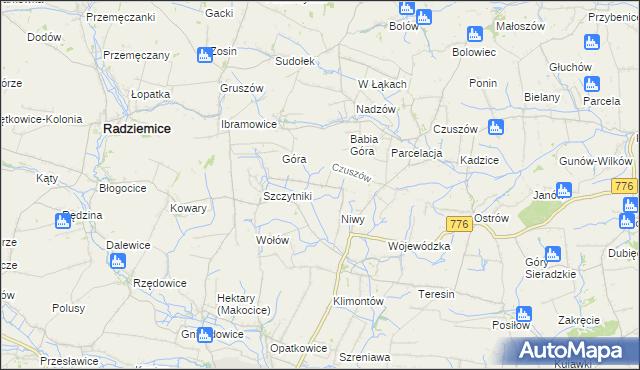 mapa Szczytniki-Kolonia, Szczytniki-Kolonia na mapie Targeo