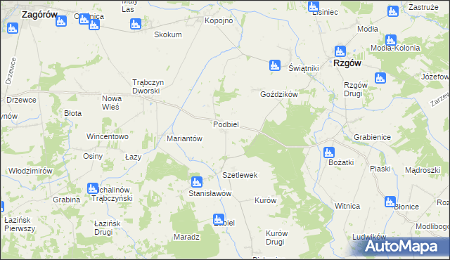 mapa Szetlew, Szetlew na mapie Targeo