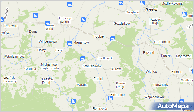 mapa Szetlewek, Szetlewek na mapie Targeo