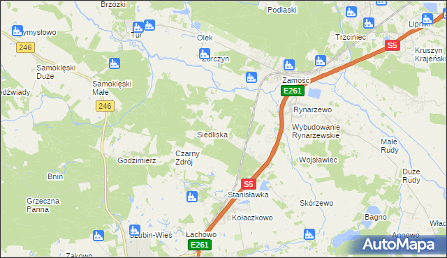 mapa Szkocja gmina Szubin, Szkocja gmina Szubin na mapie Targeo