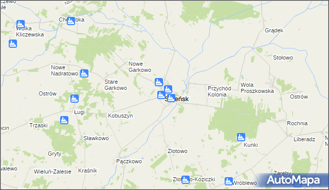 mapa Szreńsk, Szreńsk na mapie Targeo
