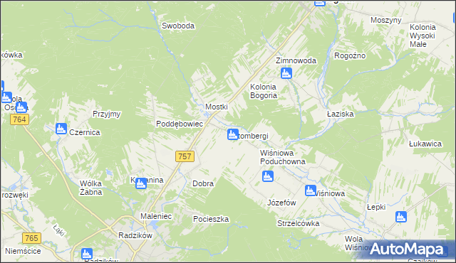 mapa Sztombergi, Sztombergi na mapie Targeo