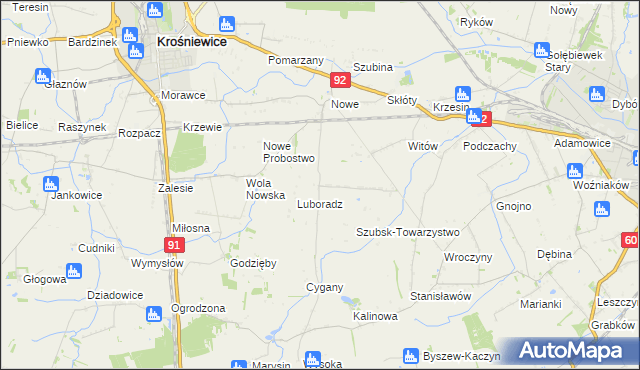 mapa Szubsk Duży, Szubsk Duży na mapie Targeo