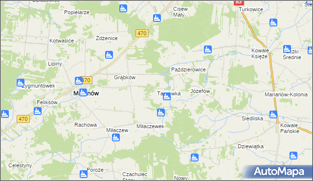 mapa Targówka gmina Malanów, Targówka gmina Malanów na mapie Targeo