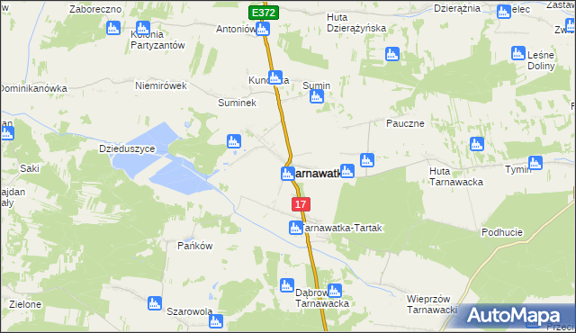 mapa Tarnawatka, Tarnawatka na mapie Targeo
