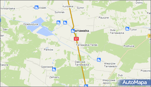 mapa Tarnawatka-Tartak, Tarnawatka-Tartak na mapie Targeo