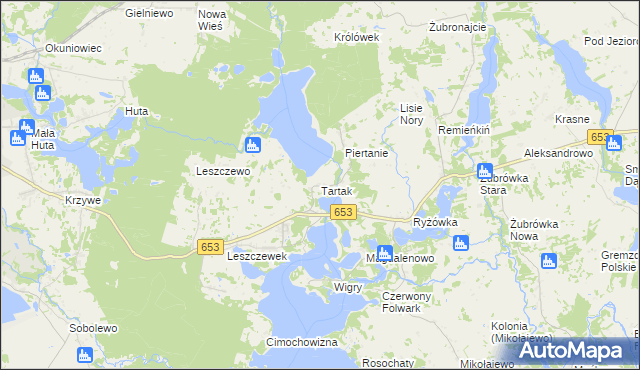 mapa Tartak gmina Suwałki, Tartak gmina Suwałki na mapie Targeo