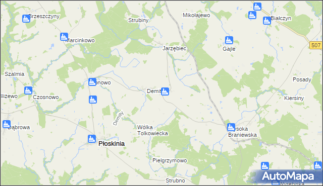mapa Tolkowiec, Tolkowiec na mapie Targeo