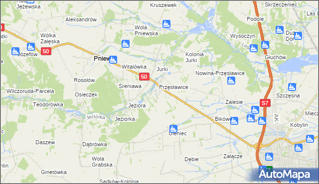 mapa Tomaszówka gmina Pniewy, Tomaszówka gmina Pniewy na mapie Targeo