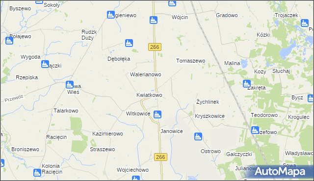 mapa Tomisławice gmina Wierzbinek, Tomisławice gmina Wierzbinek na mapie Targeo