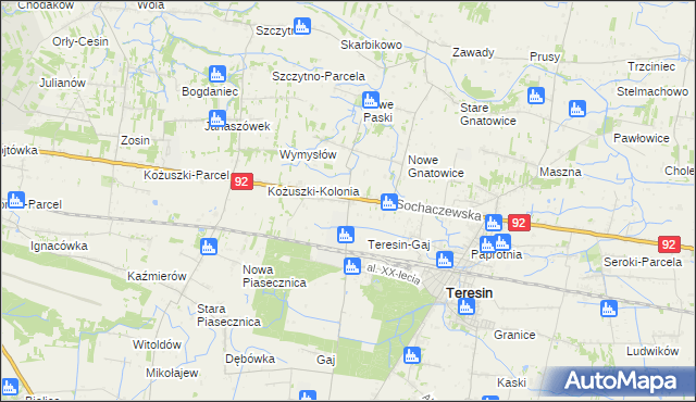 mapa Topołowa, Topołowa na mapie Targeo