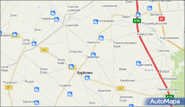 mapa Toporzyszczewo, Toporzyszczewo na mapie Targeo
