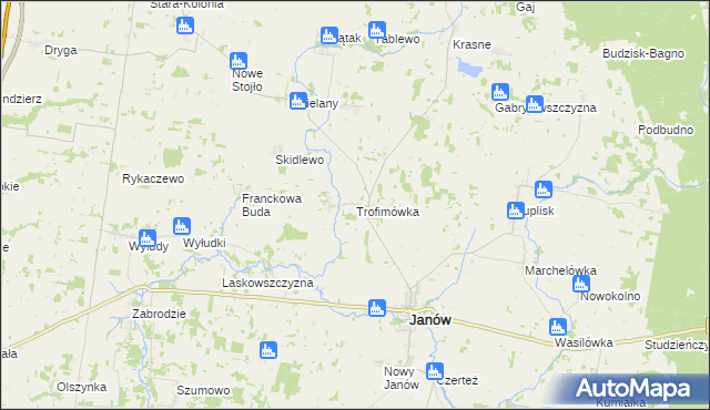 mapa Trofimówka, Trofimówka na mapie Targeo