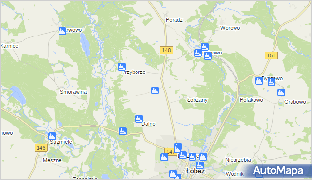 mapa Trzeszczyna, Trzeszczyna na mapie Targeo