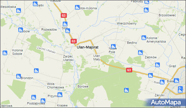 mapa Ulan Mały, Ulan Mały na mapie Targeo