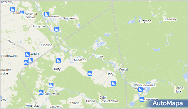 mapa Uroża, Uroża na mapie Targeo