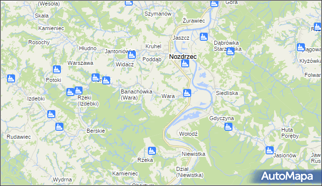 mapa Wara, Wara na mapie Targeo