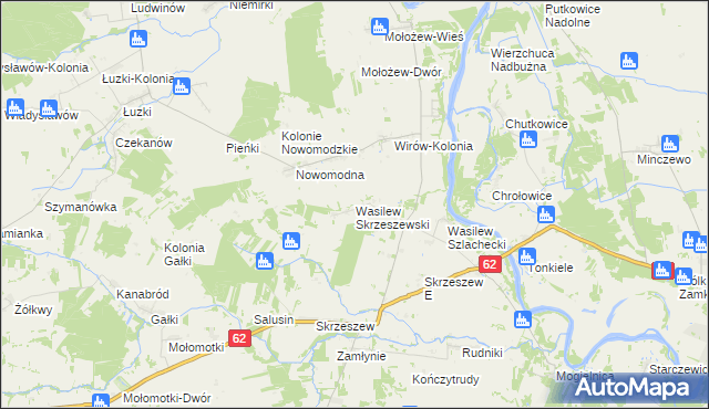 mapa Wasilew Skrzeszewski, Wasilew Skrzeszewski na mapie Targeo