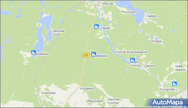 mapa Wędowo, Wędowo na mapie Targeo