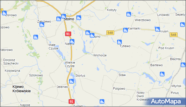 mapa Wichorze, Wichorze na mapie Targeo