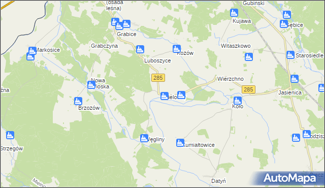 mapa Wielotów, Wielotów na mapie Targeo