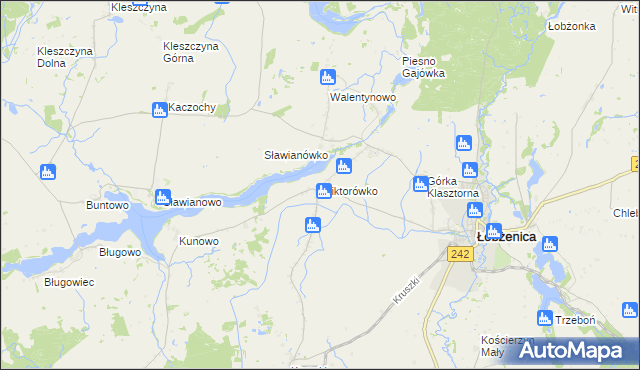 mapa Wiktorówko, Wiktorówko na mapie Targeo