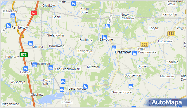 mapa Wilcza Wólka, Wilcza Wólka na mapie Targeo