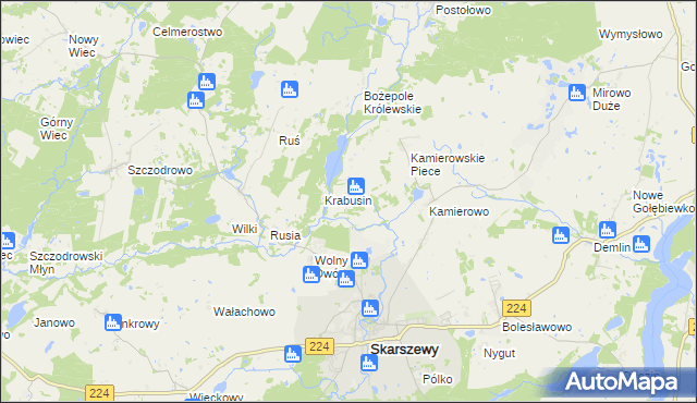 mapa Wilcze Góry, Wilcze Góry na mapie Targeo