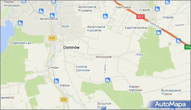 mapa Wilczopole, Wilczopole na mapie Targeo