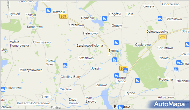 mapa Wiszczelice, Wiszczelice na mapie Targeo