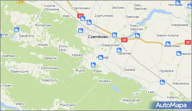 mapa Witowąż, Witowąż na mapie Targeo