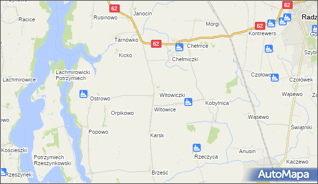 mapa Witowiczki, Witowiczki na mapie Targeo