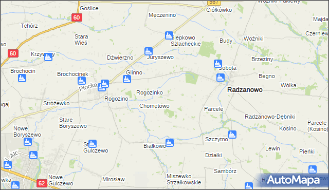 mapa Wodzymin, Wodzymin na mapie Targeo