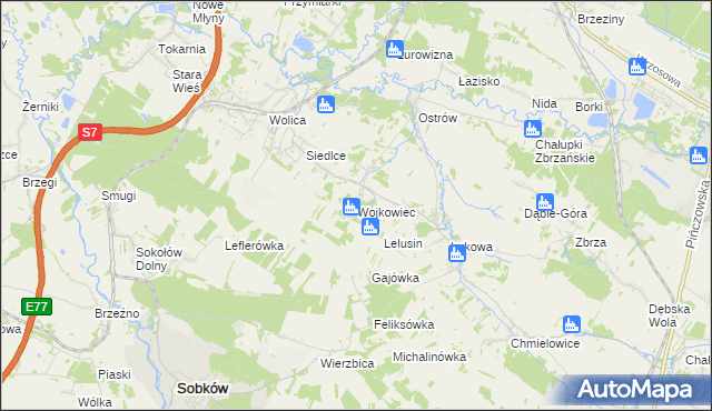 mapa Wojkowiec, Wojkowiec na mapie Targeo