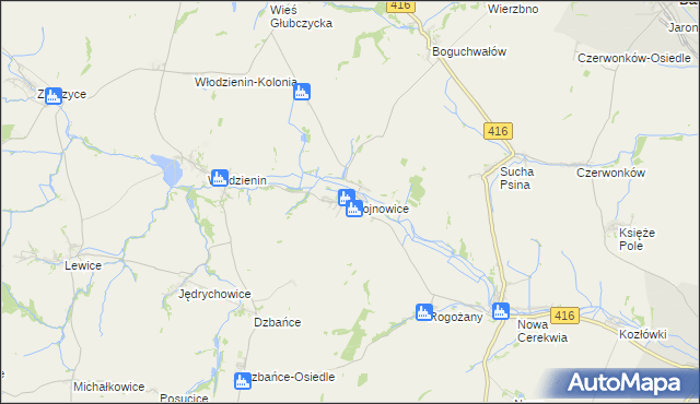 mapa Wojnowice gmina Kietrz, Wojnowice gmina Kietrz na mapie Targeo