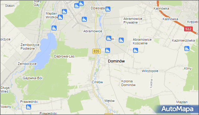mapa Wólka Abramowicka, Wólka Abramowicka na mapie Targeo