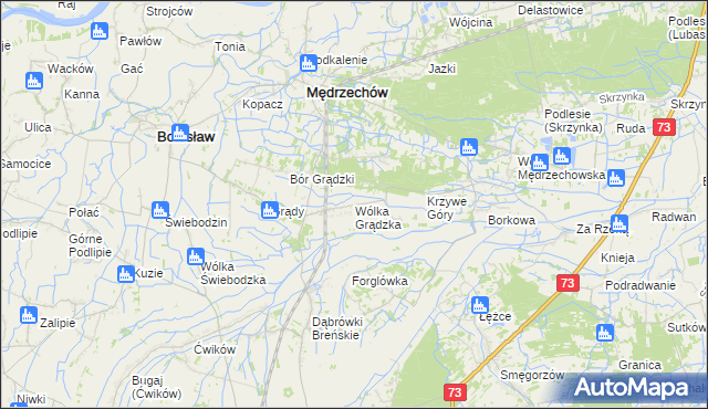 mapa Wólka Grądzka, Wólka Grądzka na mapie Targeo