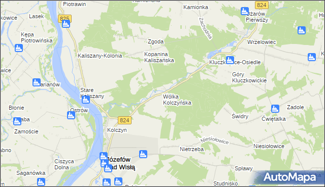 mapa Wólka Kolczyńska, Wólka Kolczyńska na mapie Targeo