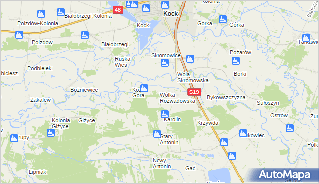 mapa Wólka Rozwadowska, Wólka Rozwadowska na mapie Targeo