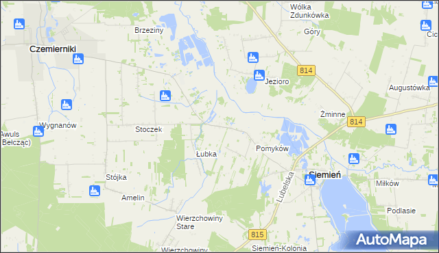 mapa Wólka Siemieńska, Wólka Siemieńska na mapie Targeo