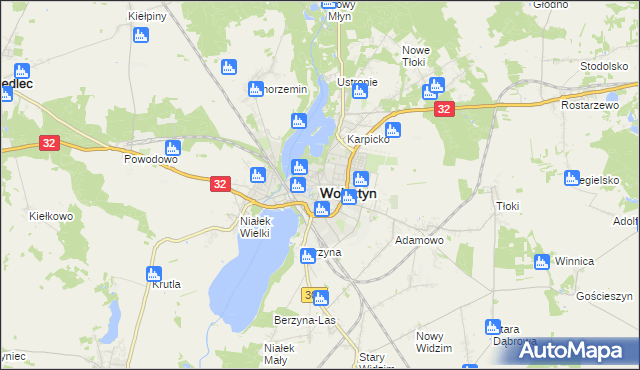 mapa Wolsztyn, Wolsztyn na mapie Targeo