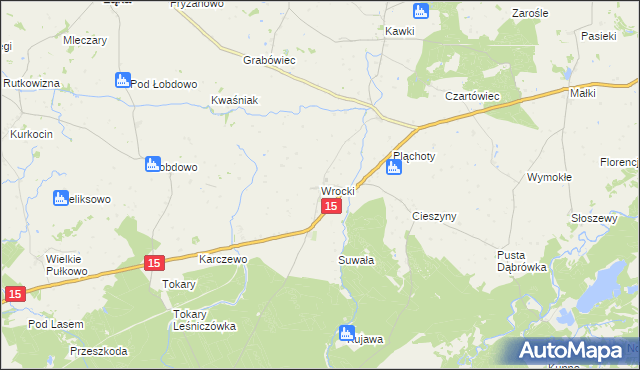 mapa Wrocki, Wrocki na mapie Targeo