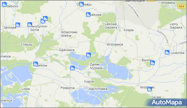 mapa Wrocławice Osada, Wrocławice Osada na mapie Targeo