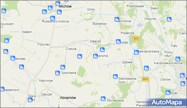 mapa Wypnicha, Wypnicha na mapie Targeo